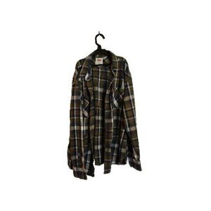 Levi's Standard Fit Plaid Flannel Shirt Levis Size M Button Up